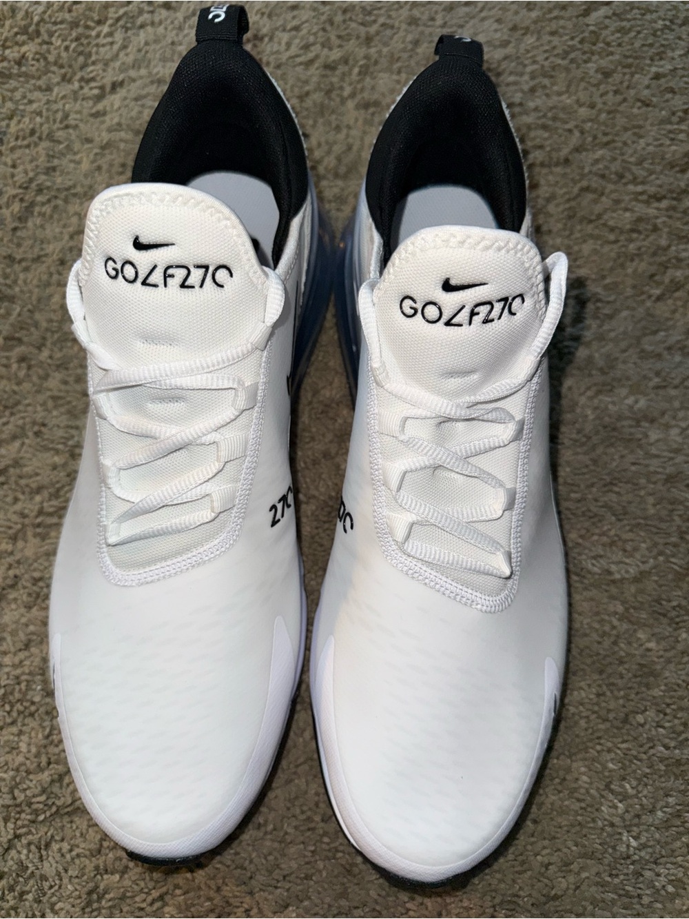 Brand new Nike White and Black Golf270 Athletic Shoes